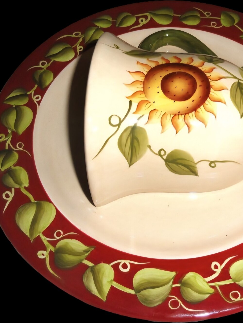 ☕️Sunflower Plate and Cup Plaque Hand🌻 - Picture 8 of 9